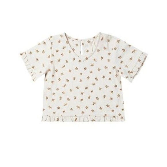 NWT! Rylee + Cru Rory Top In Olive Branch, Size 4-5Y - Picture 1 of 3